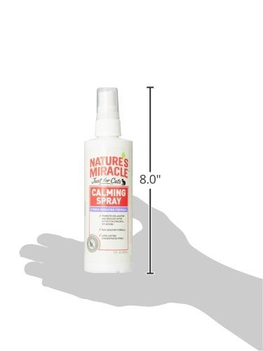 Nature's Miracle Just for Cats Calming Spray Stress Reducing Formula, 8-ounce (P-5780), White 237 ml (Pack of 1)