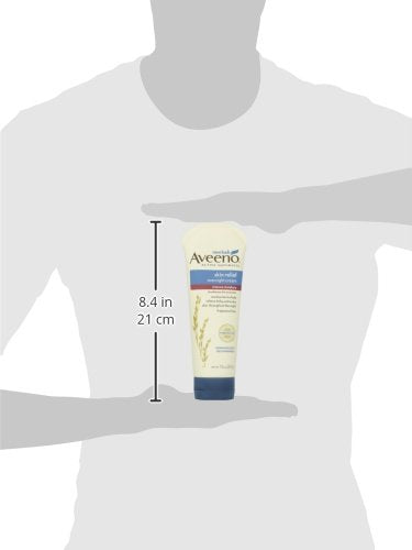 Aveeno Skin Relief Overnight Intense Moisture Cream with Triple Oat Complex & Natural Shea Butter, Therapeutic Dimethicone Skin Protectant for Dry Itchy Skin Relief, Fragrance- & Steroid-Free, 7.3 oz Fragrance free 7.3 Ounce (Pack of 1)