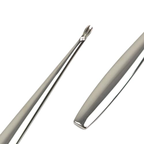 Cuticle Pusher Cuticle Cutter Dead Skin Remover Stainless Steel Cuticle Trimmer Tool for Nail Edges Cuticle Silver-JGC