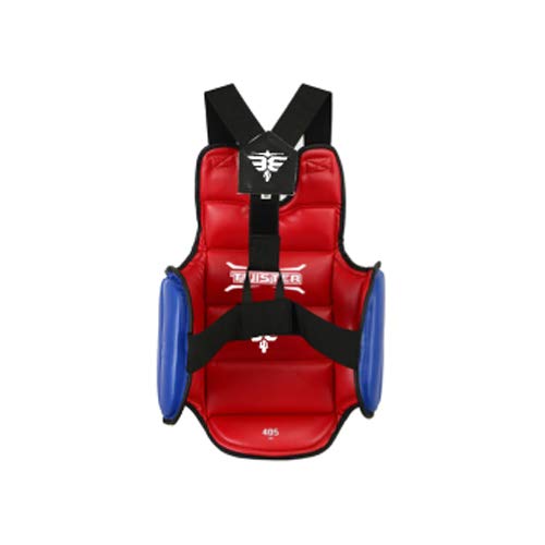 Twister Karate Taekwondo Boxing Muay Thai MMA Chest Guard | Reversible Chest Protector for Men and Women | Abdominal Protector for Training X-Large - BeesActive Australia