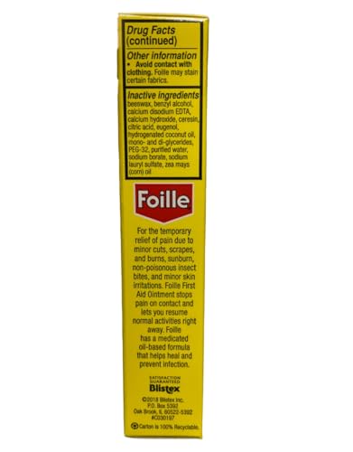 Foille Medicated First Aid Ointment 1 Oz (Pack of 2)