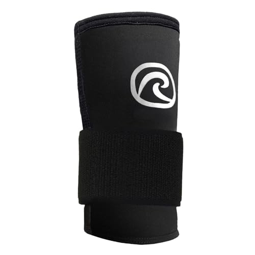 Rehband RX Wrist Support x World Fitness Project, 3-in-1 Neoprene Sleeve + Wrap for Strength Training, Protects During Kettlebell Training, stabilizes Wrist Black Large