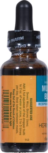 Herb Pharm Certified Organic Mullein Blend Liquid Extract for Respiratory System Support - 1 Ounce 1 Fl Oz (Pack of 1)