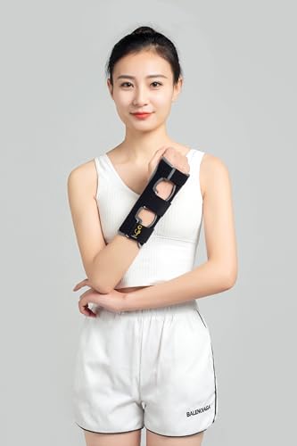 One Size ComfyWrist Brace Night Wrist Sleep Support Splint Compression Sleeve Adjustable Straps for Wrist Pain Relief, Carpal Tunnel, Arthritis, Tendonitis, Fitness.