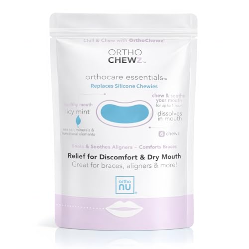 Ortho Chewz, Aligner Chew with Icy Mint Flavor, Orthodontic Chomper for Seating Aligners, Retainers and Oral Relief, Chew and Soothe, Dissolves in Mouth