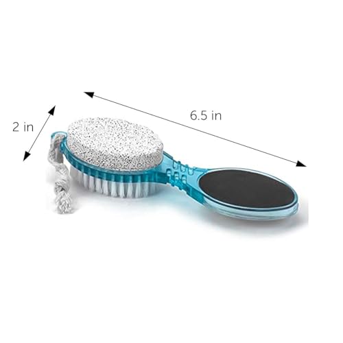 DecorRack 4 in 1 Pedicure Paddle Kit with Pumice Stone, Purple (1 Pack)