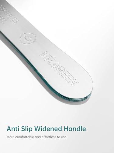 MR.GREEN Curved Nail File – Double-Sided Metal Nail File for Men & Women with Protective Travel Case, Ergonomic Anti-Slip Handle, Washable & Reusable, for Fingernails & Toenails(Medium) Medium