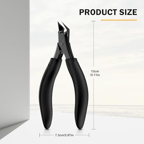 BEZOX Toenail Clippers for Seniors Large Black