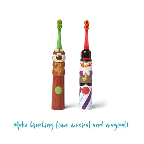 SuperMouth Musical Sonic Kids Toothbrush 2-12, Soft, Cavitar Sonic Cavitar Musical Toothbrush