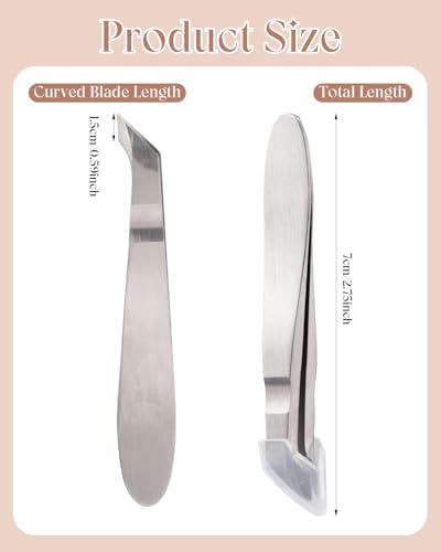 2 Pieces Mini Cuticle Cutter, Professional Cuticle Nippers Cuticle Scissors, Hangnail Clipper Cuticle Trimmer Tweezers, For Finger Toe Dead Skin Remove (vertical) Vertical