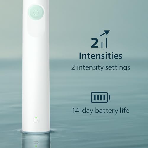 PHILIPS Sonicare 2100 Rechargeable Electric Toothbrush, 1 Brush Head, White 1 Count (Pack of 1)