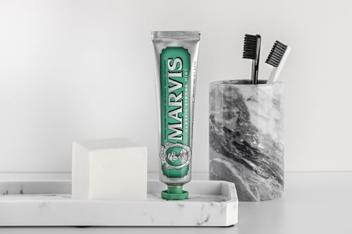 Marvis Classic Strong Mint and Aquatic Mint Toothpaste Set, 3.8 oz