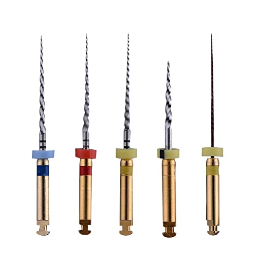 SNAWOP Dental Endodontic Niti Rotary Files X3 Twisted Never Breaking Files for Endo Root Canal Treatment (25MM Assort) 25MM Assort