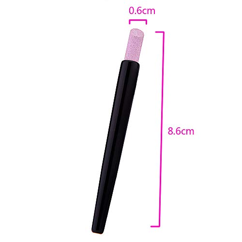 5PCS Stone Sanding Nail File Tools Nail File Cuticle Remover Trimmer Buffer Pedicure Pen Washable Manicure Tool Nail Salon Makeup Cosmetic Tool (5PCS Stone Sanding)
