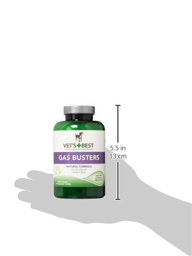Vet's Best Gas Busters Dog Supplements for Gas Relief and Digestion Aid, 90 Chewable Tablets, USA Made - BeesActive Australia
