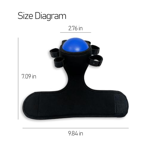 Anti Spasticity Hand Splint with Training Ball - Strap With Adjustable Finger Size,Orthosis Brace for Stroke Recovery, Spasm & Hemiplegia Rehabilitation for Adults - Hand Therapy Equipment for Functional Impairment 2