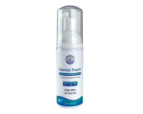 Pearldent Dental Foam - Cleans and Sterilizes Removable Dental and Ortho Appliances - Up to 4 Months Supply. Great for Aligners, Retainers, Mouth Guards.