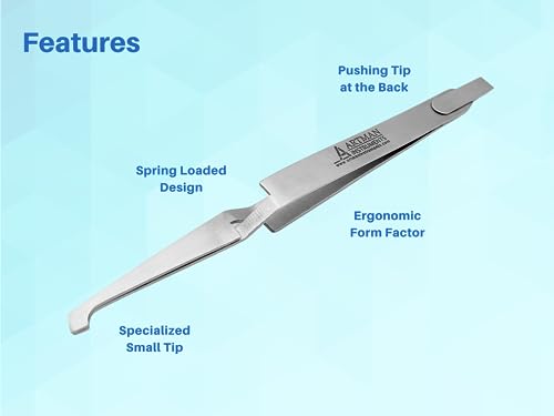 Orthodontic Bracket Placer & Holder Tweezers | Pliers Stainless Steel by Orthodontic Instruments ARTMAN Brand (10) 10