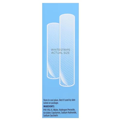 Crest 3D Whitestrips, Noticeably White, Teeth Whitening Strip Kit, 20 Strips (10 Count Pack) Unflavored 20 Count (Pack of 1)