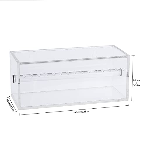 Power Chain Organizer Case - Dental Orthodontic Elastic Rubber Chain Dispenser Orthodontic Braces Rubber Band Acrylic Holder with Lid
