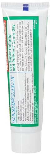 Polident Dentu-Creme Denture Cleaner - 3.9 oz, Pack of 4 Mint 3.9 Ounce (Pack of 4)