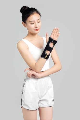 One Size ComfyWrist Brace Night Wrist Sleep Support Splint Compression Sleeve Adjustable Straps for Wrist Pain Relief, Carpal Tunnel, Arthritis, Tendonitis, Fitness.