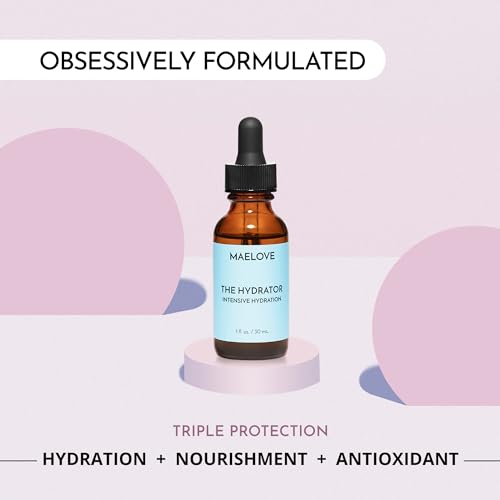 MAELOVE Hydrator Hyaluronic Acid B5 Serum with Resveratrol for Instantly Dewy Glow, Fills Fine Lines, Lightweight and Non Greasy, 1.0 fl oz 1 Fl Oz (Pack of 1)