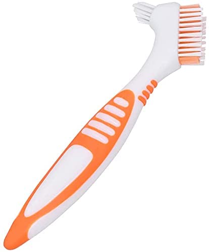 3 Pack Denture Cleaning Brush Set Hard Denture Toothbrush Portable Denture Toothbrush Cleaning Brush Double Sided Denture Brush for Denture Care - BeesActive Australia