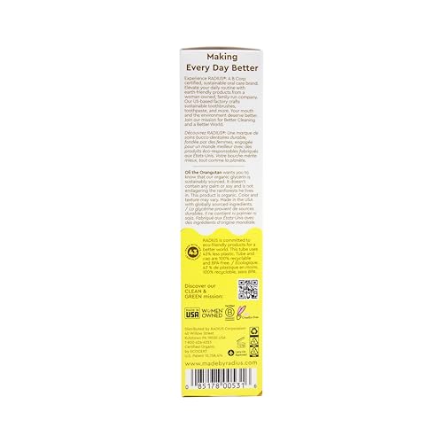 RADIUS USDA Organic Kids Toothpaste 3oz Non Toxic Chemical-Free Gluten-Free Designed to Improve Gum Health for Children's 6 Months and Up - Coconut Banana - Pack of 3 3 Ounce (Pack of 3)