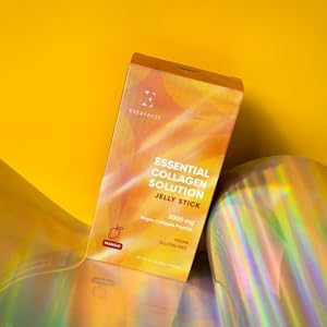 EVERYDAZE Essential Collagen Solution Jelly Stick | Plant-Based | Mango | 10 Packs | Vitamins, Minerals, Antioxidants for Men & Women
