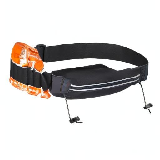 Triathlon Race Belt with Bib Holder - Water-Resistant Running Belt for Phone & Gel - No-Bounce Adjustable Waist Pack for Men & Women - Marathon Essentials & 5K Running Gear