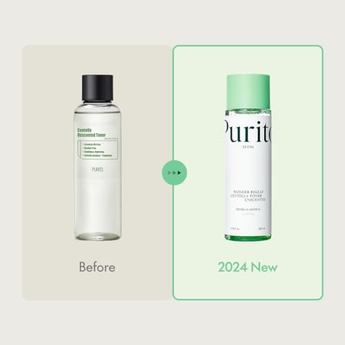 PURITO Centella Unscented Toner for Sensitive Skin, 6.76 fl.oz