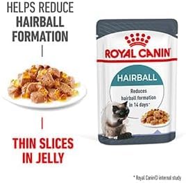 ROYAL CANIN Hairball Care In Jelly Adult Wet Cat Food (Pack of 12)