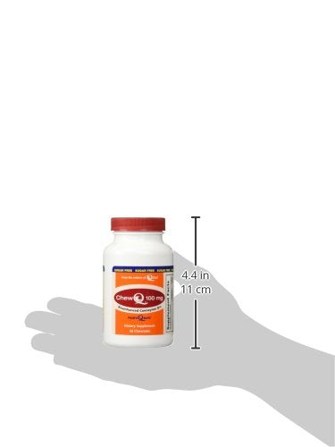 100mg ChewQ Chewable CoQ10 (60 Count) * Utilizes Advanced Technology to Deliver 800% Greater Absorption Than Standard CoQ10 * Purest CoQ10 Supplement On The Market * Vegetarian Friendly * Gluten Free