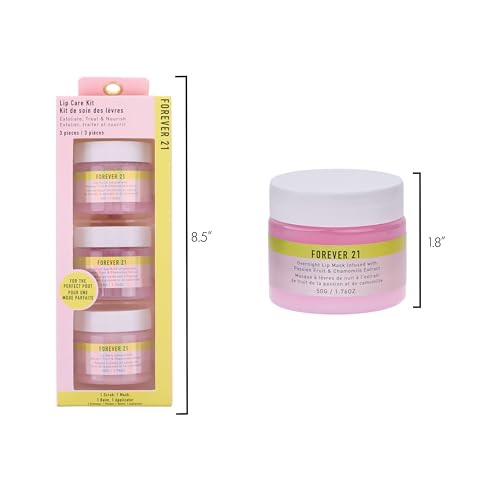 3pc Lip Care Kit - Lip Scrub, Overnight Lip Mask & Daily Lip Balm
