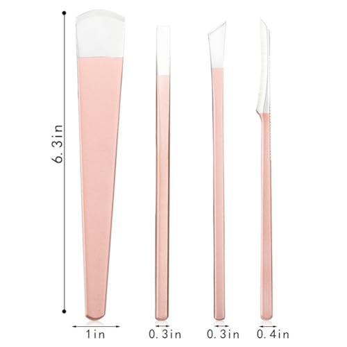4 Pack Manicure Set,Professional Pedicure Knife Set,Dead Skin Corn Foot Remover Kit,Foot Care Tools for Travel or Home,Stainless Steel Foot File Rasp