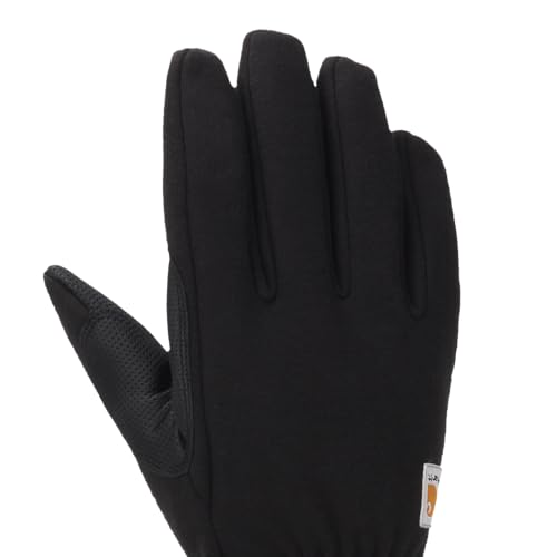 Carhartt Men's Wind Fighter Thermal-Lined Fleece Touch-Sensitive Knit Cuff Glove X-Large Black