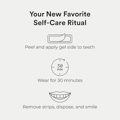 Sensitive Teeth Whitening Strips, Peroxide-Free, 14ct