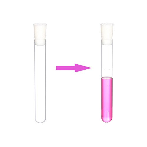 10-Pack Glass Test Tubes with Rubber Stoppers 150mm x 20mm