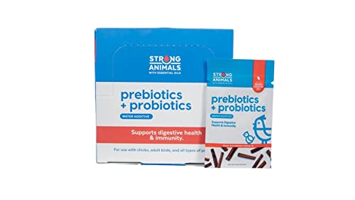 Strong Animals Happy Tract (5lb) & Prebiotics + Probiotics (30 Servings) - Daily Chicken Treats & Water Additives, Digestive & Immune Support for Chickens & All Poultry