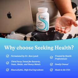 Seeking Health Optimal Focus, Stimulant-Free and Caffeine-Free Nootropic Support for Memory and Focus, with Choline, DHA from Algae, American Ginseng, Vegan and Vegetarian (60 Capsules)