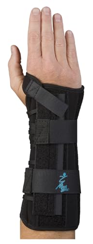 AWEHIRU Med Spec Wrist Lacer Support, 8" Black, Universal Right