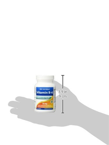 Best Naturals Vitamin B6 50 mg 250 Tablets