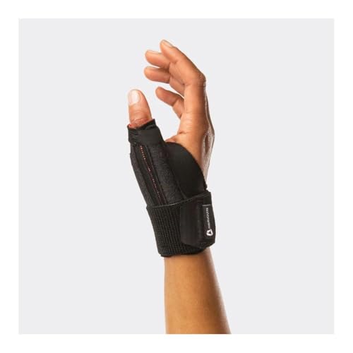 Thermoskin EXO Thermal Adjustable Thumb Brace Stabilizer,CMC Joint, Black, OSFM