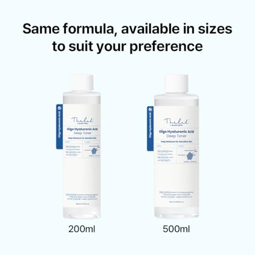THE LAB by BLANC DOUX Oligo Hyaluronic Acid Deep Toner – Hydrating Toner for Sensitive Skin, pH Balance, Korean Skin Care, Alcohol-Free, Vegan Formula (6.76 Fl Oz) 6.76 Fl Oz (Pack of 1)