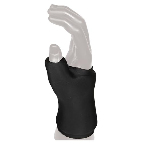 OTC Reusable 360 Degree Gel Sleeve for Wrists, Hot or Cold Compression for Hand Pain Relief, Black, Universal
