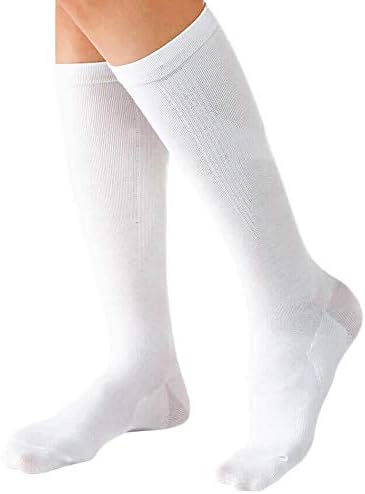 Nursery Nurse Arch Support Compression Socks Medical Office Women's 23-25 White (5 Pairs) 9000886A - BeesActive Australia