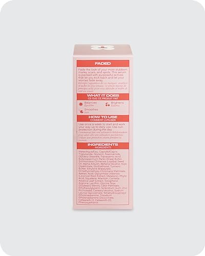 Topicals, Faded Brightening Serum, Reduces Discoloration, 0.5 Fl Oz 0.5 Fl Oz (Pack of 1)