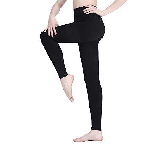 AMZAM 15-20 mmHg Medical Compression Pantyhose for Women & Men 15-20mmhg Footless Black 3X-Large