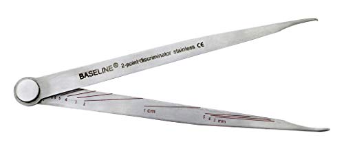 Baseline Stainless Steel Aesthesiometer, 2-Point Discriminator Stainless Steel, 2-Point